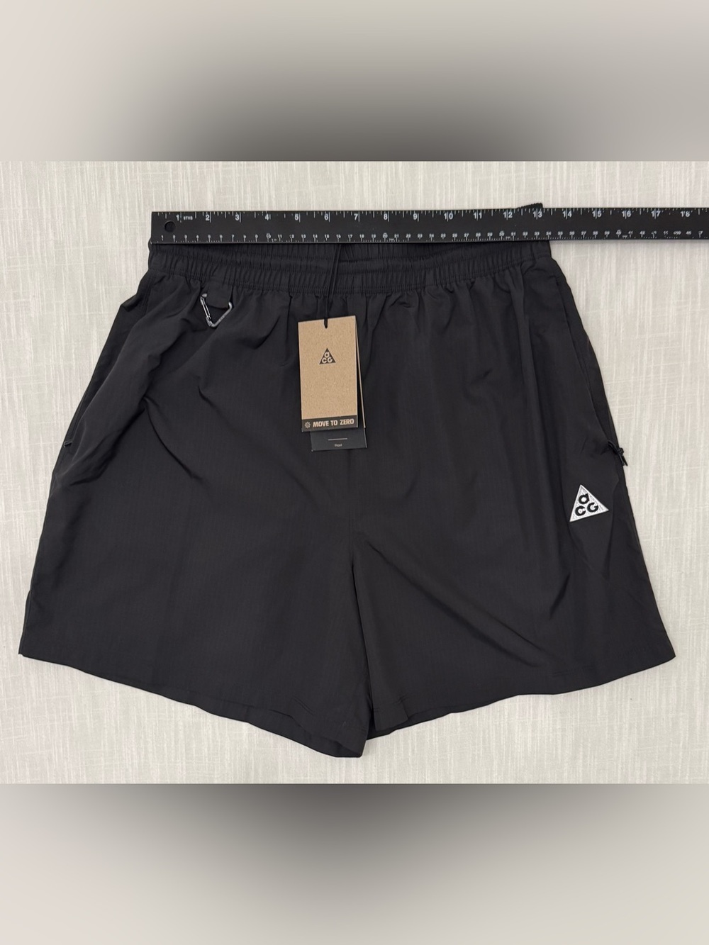 Nike ACG Repel Ripstop Shorts Womens Small Black Loose Fit Mid Rise HJ0263-010 - Picture 14 of 16